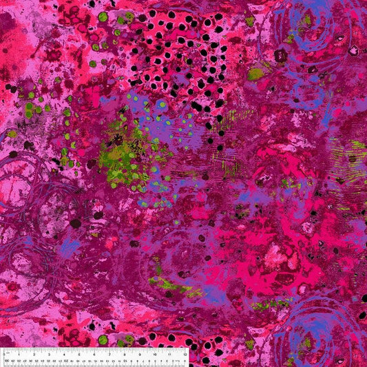 Marcia Derse fabric Purple Blackberry Patch Spotted Graffiti by the yard Windham Fabrics Premium quilting cotton