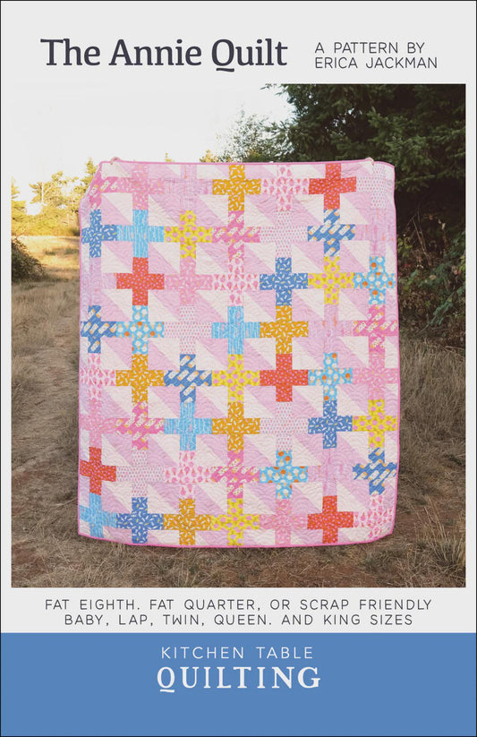 The Annie Quilt quilt pattern multiple sizes by Erica Jackman Modern Quilt Pattern Modern Quilting
