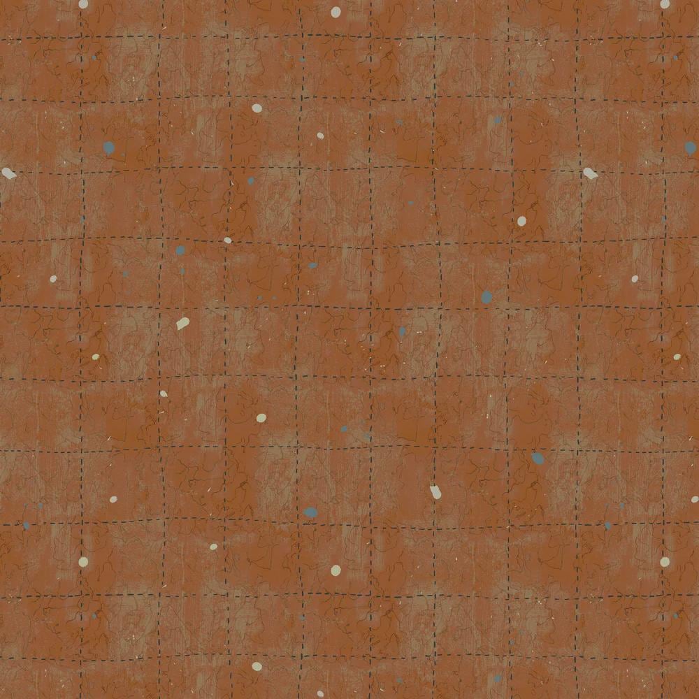 NEW Sketchbook 21 Canyon Tic Tac Tag Orange fabric BTHY by Marcia Derse premium quilting cotton