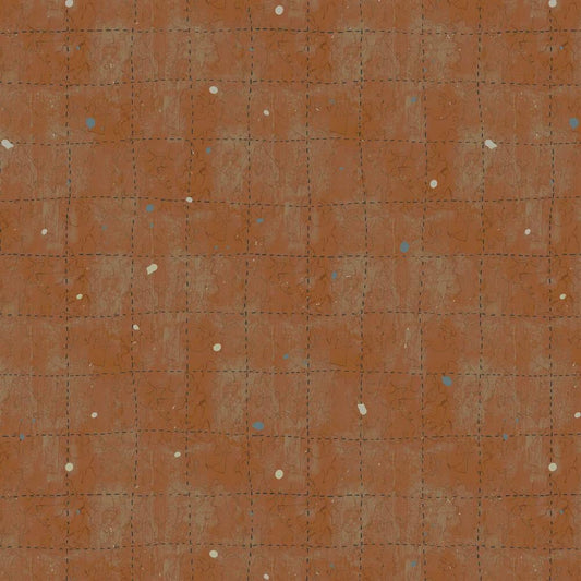 NEW Sketchbook 21 Canyon Tic Tac Tag Orange fabric BTHY by Marcia Derse premium quilting cotton