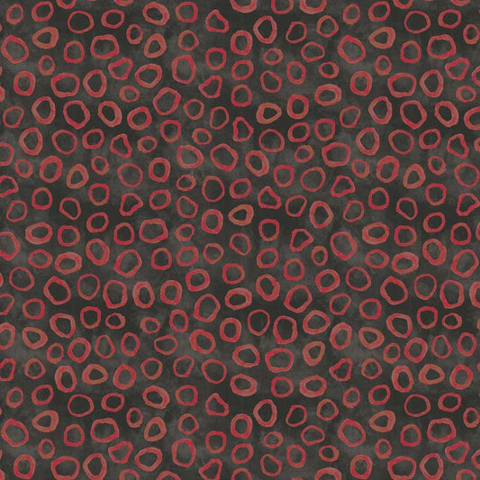 NEW Sketchbook 21 Ember Gems Red and Black fabric BTHY by Marcia Derse premium quilting cotton