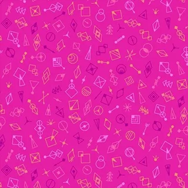 Guicy Guice fabric BTHY Century Prints Deco Glo II Pink by the half yard Andover Fabrics Premium quilting cotton