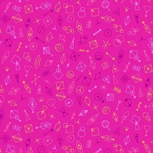 Guicy Guice fabric BTHY Century Prints Deco Glo II Pink by the half yard Andover Fabrics Premium quilting cotton
