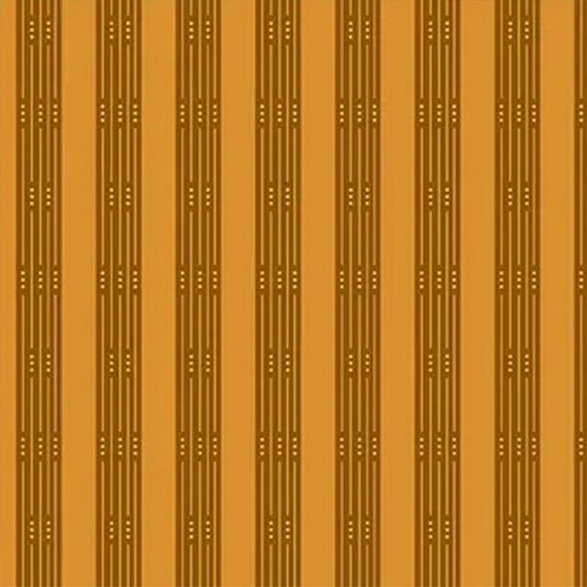 Guicy Guice fabric BTHY Andover Fabric From the Attic 9977 O Rust Through Line Cotton by the half yard Premium quilting cotton
