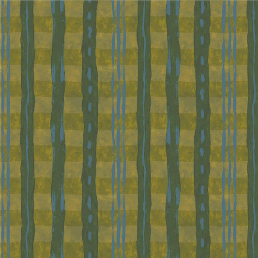 NEW Sketchbook 21 Harvest Ribbons Yellow and Green fabric BTHY by Marcia Derse premium quilting cotton