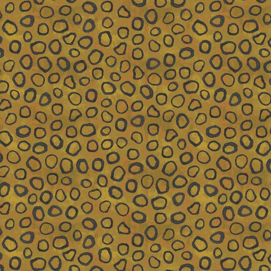 NEW Sketchbook 21 Ocelot Gems Yellow and Black fabric BTHY by Marcia Derse premium quilting cotton