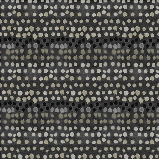 NEW Sketchbook 21 Squid Ink Paint Pots back and white spotted fabric BTHY by Marcia Derse premium quilting cotton