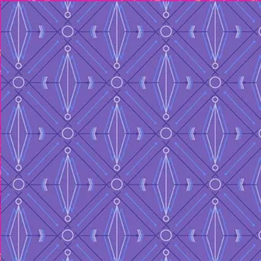 Guicy Guice fabric BTHY Century Prints Deco Glo II Purple by the half yard Premium Andover Fabrics quilting cotton