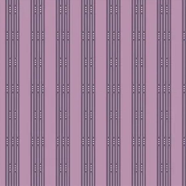 Guicy Guice fabric BTHY Andover Fabric From the Attic 9983 Y Plum Through Line Cotton by the half yard Premium quilting cotton