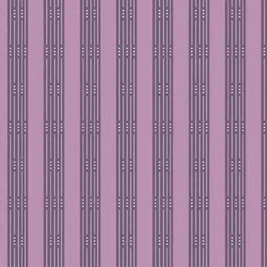 Guicy Guice fabric BTHY Andover Fabric From the Attic 9983 Y Plum Through Line Cotton by the half yard Premium quilting cotton