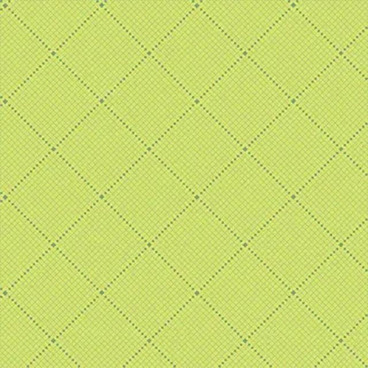 Guicy Guice fabric BTHY Fabrics from the Attic Celery Gridlock Green by the half yard Premium Andover Fabrics quilting cotton