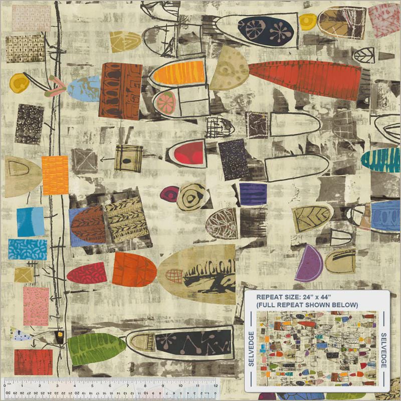 Marcia Derse Art History 101 fabric by the yard 50764D-28 High Density Cotton Windham Fabrics