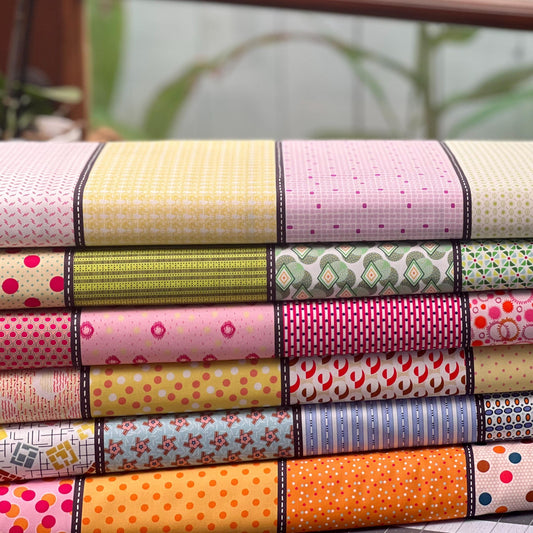 1 yard bundle Jen Kingwell Mixed Bag of Lollies 6 fabrics BTHY Moda quilting cotton