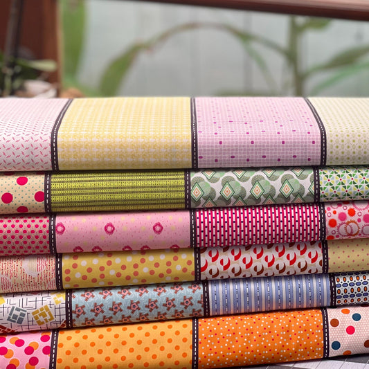 half yard bundle Jen Kingwell Mixed Bag of Lollies 6 fabrics BTHY Moda quilting cotton
