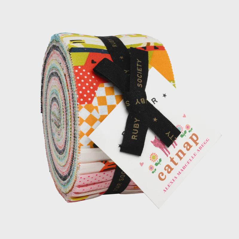 Catnap Jelly Roll 40 pc Ruby Star Society fabric Moda Quilting Cotton