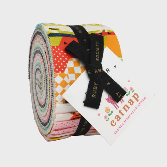 Catnap Jelly Roll 40 pc Ruby Star Society fabric Moda Quilting Cotton
