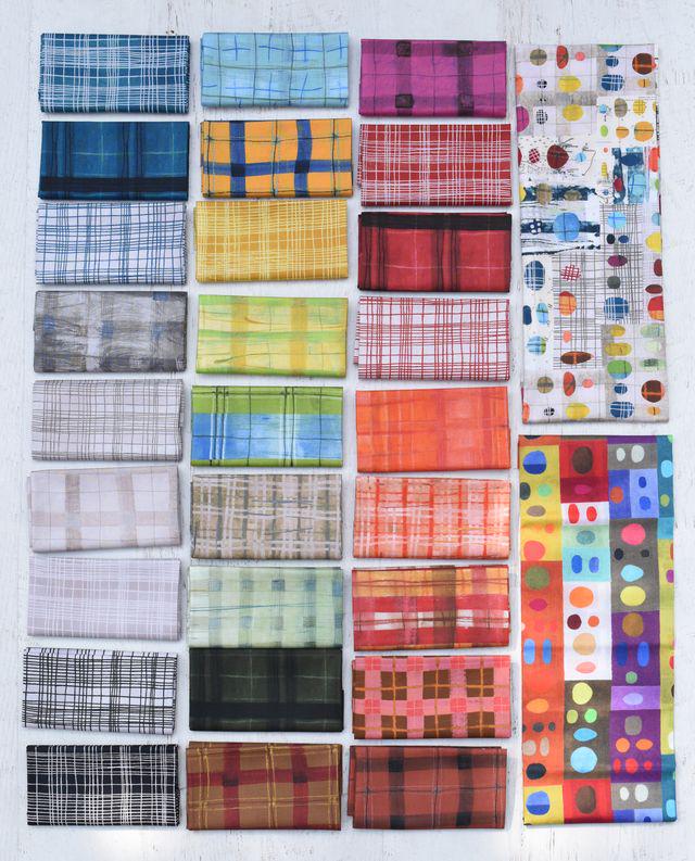 The Plaid Ones (color here) fabric BTHY by Marcia Derse quilting cotton