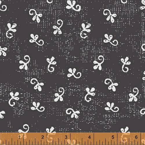 Little Ditty fabric Charcoal BTHY 43153 9 Natalie Barnes Quilting Cotton