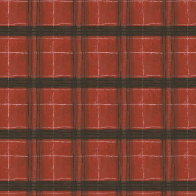 NEW The Plaid One fabric Marcia Derse Proper Plaid in Barn Red BTHY quilting cotton