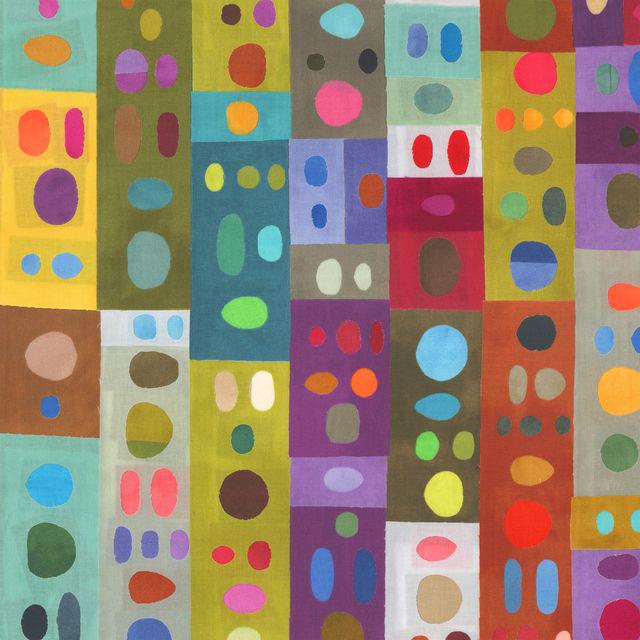 BTY The Plaid One fabric Marcia Derse Peek-A-Coo Palette color Mulai BTHY quilting cotton