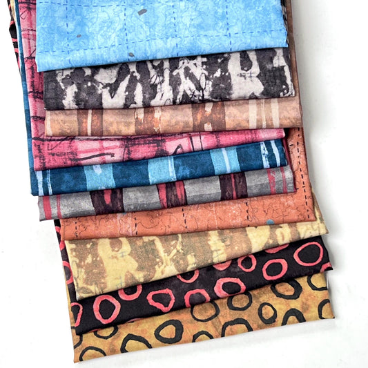Marcia Derse fabric TEN fat quarter bundle Sketchbook 21 Quilting Cotton