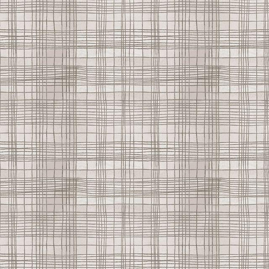 NEW The Plaid One fabric Marcia Derse String Theory in Seashell BTHY quilting cotton