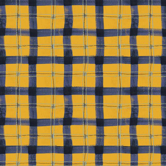 NEW The Plaid One fabric BTHY Marcia Derse Proper in Summertime Quilting cotton