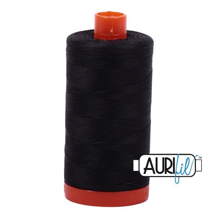 AURIFIL Very Dark Grey 4241 50 wt Cotton Quilting Thread 1422 Yards