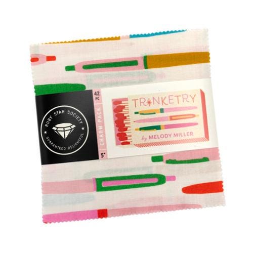 Trinketry fabric 42 piece Charm Pack Ruby Star Society Moda Fabrics