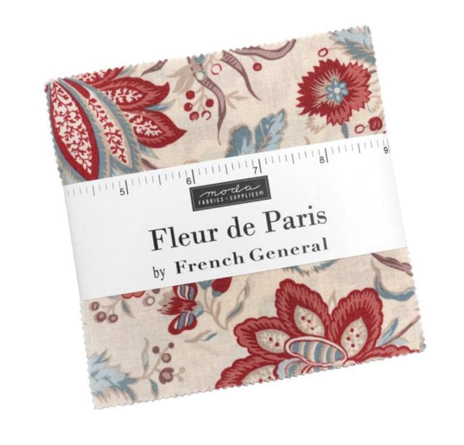 Fleur de Paris charm pack French General Moda Fabrics Quilting Cotton