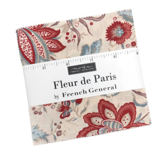 Fleur de Paris charm pack French General Moda Fabrics Quilting Cotton