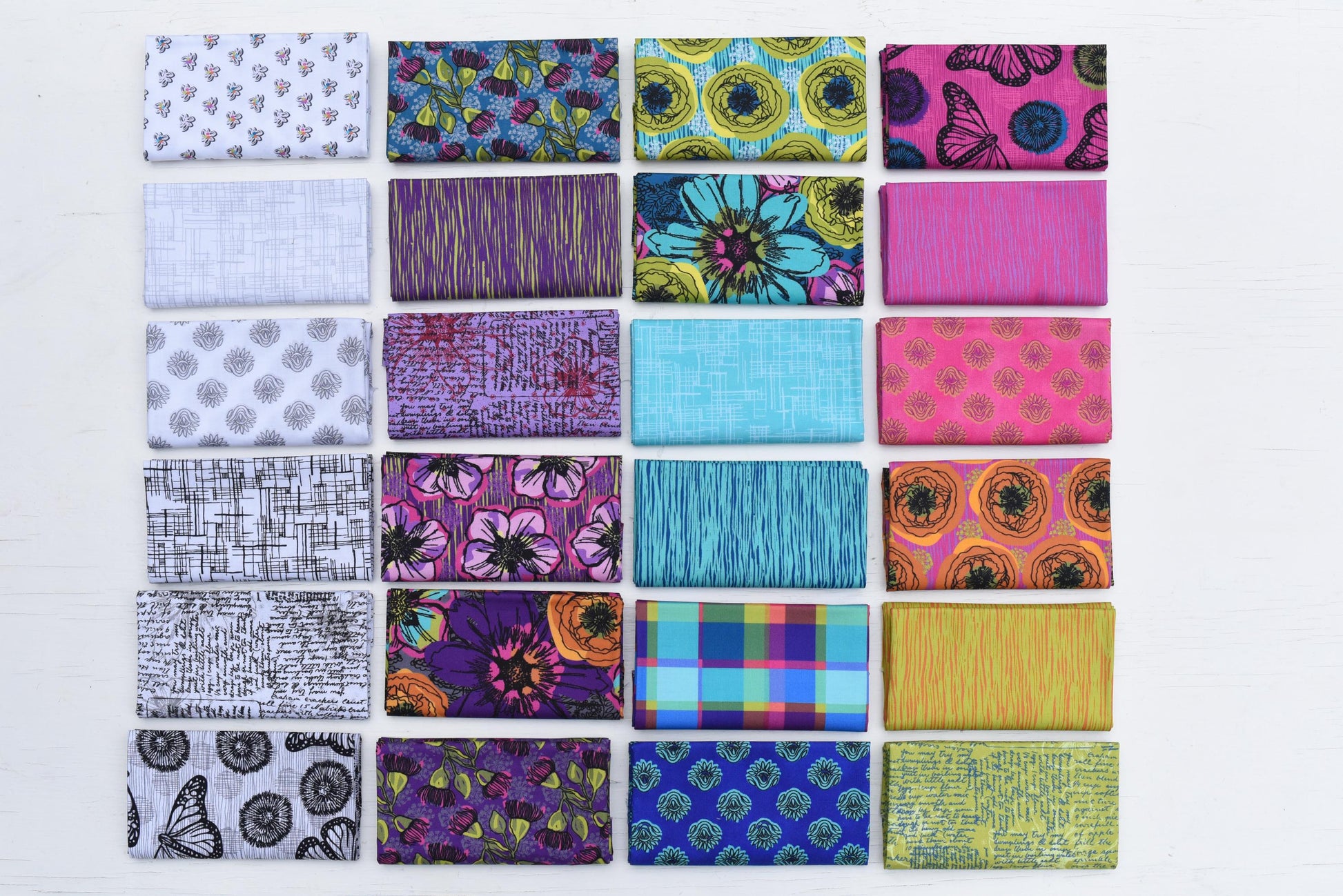 HALF YARD BUNDLE Winding Road Fabric Natalie Barnes 24 half yards Windham Fabrics Quilting Cotton