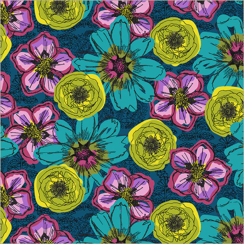 HALF YARD BUNDLE Winding Road Fabric Natalie Barnes 24 half yards Windham Fabrics Quilting Cotton