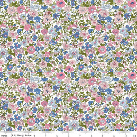 LIBERTY FABRICS Emily Annabelle Color F BTHY Lasenby Cotton