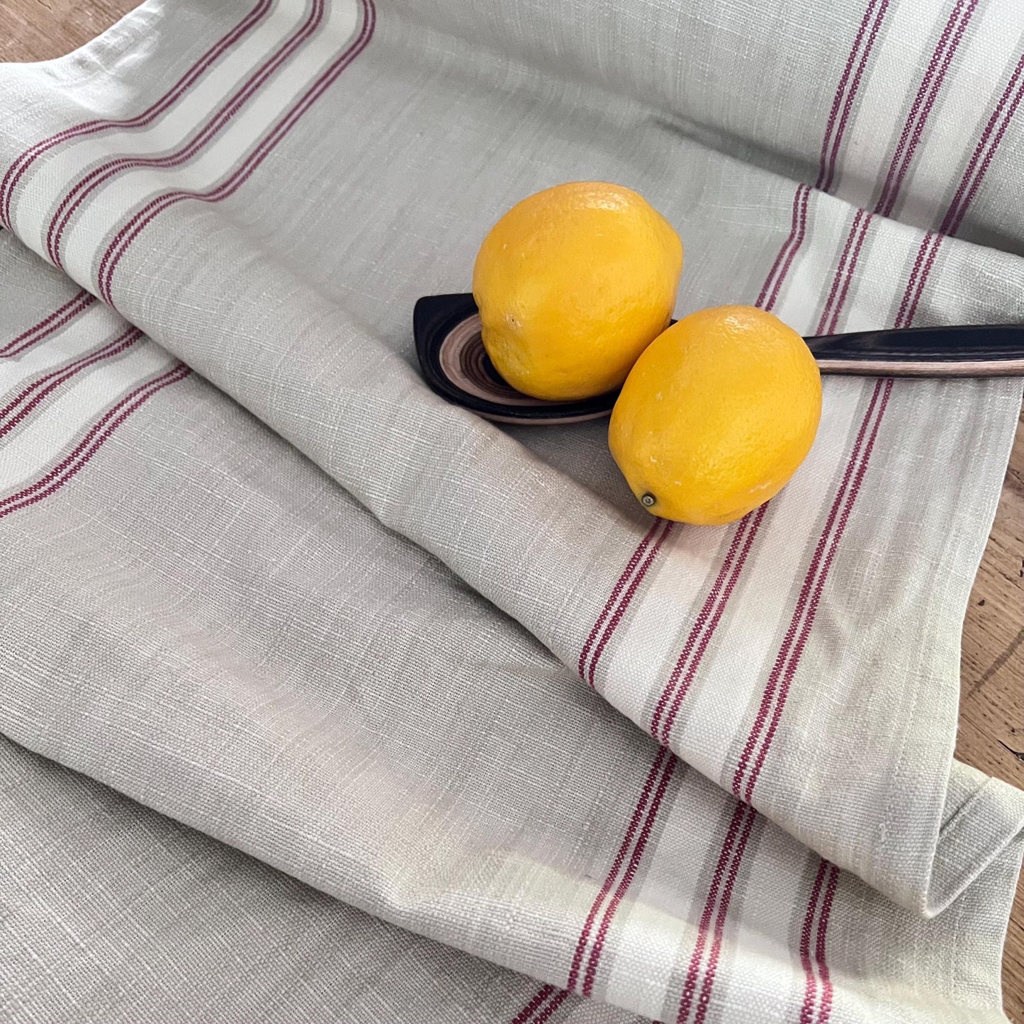 French General Cotton Toweling Panier De Fleur French 16 w Color Flax Moda Fabrics