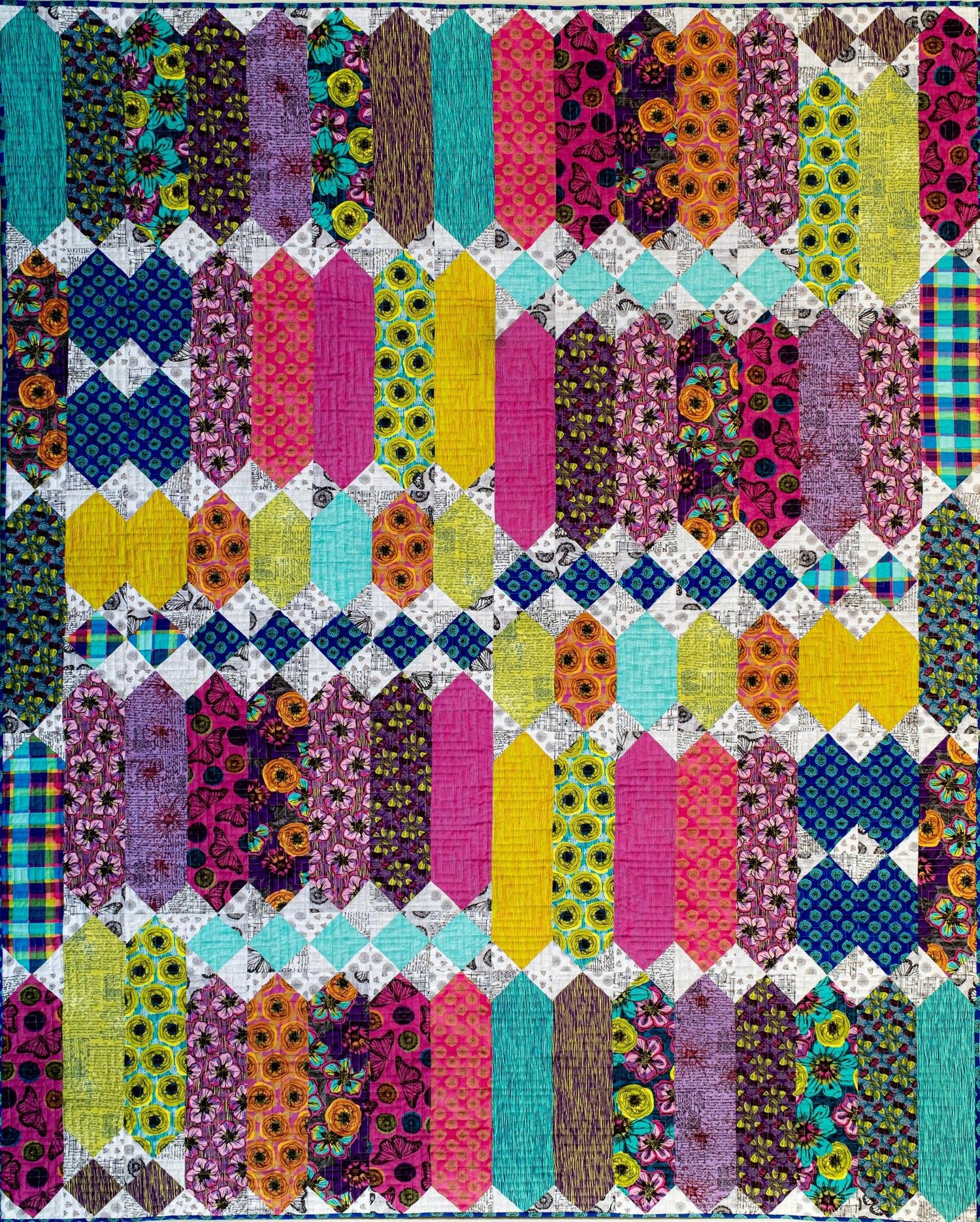 WORLD'S FAIR quilt KIT Winding Road Fabrics and pattern 64 x 80