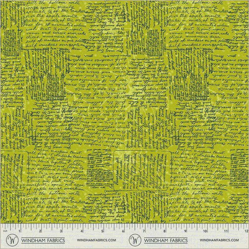 Winding Road fabric Directions Grass Green Natalie Barnes Windham Fabrics BTHY Quilting Cotton