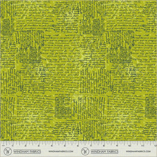Winding Road fabric Directions Grass Green Natalie Barnes Windham Fabrics BTHY Quilting Cotton