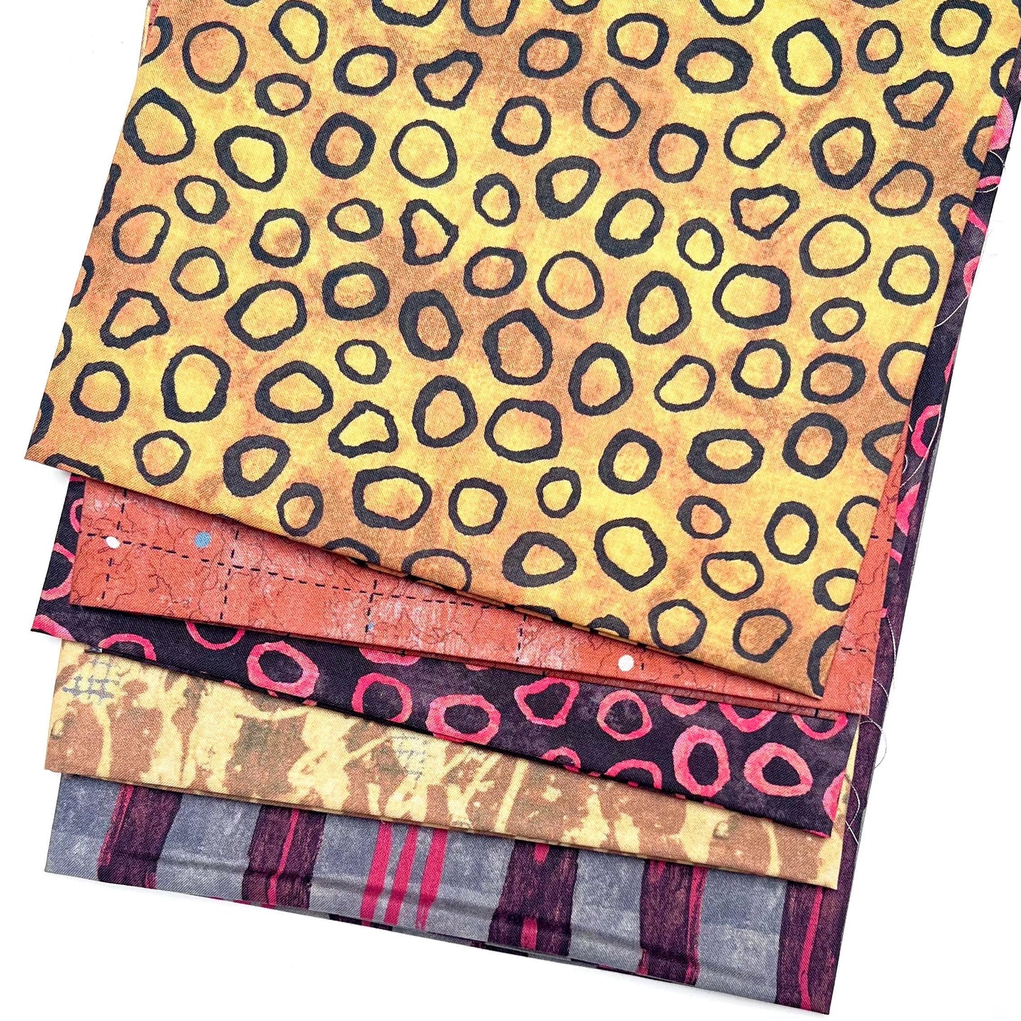 Marcia Derse fabric Five fat quarter bundle Sketchbook 21 Quilting Cotton