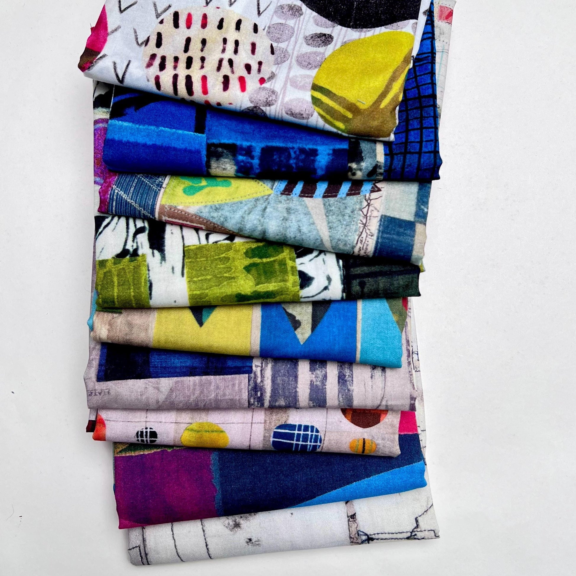 no.2 Nine large end cuts Marcia Derse fabrics bundle Windham Fabrics quilting cotton