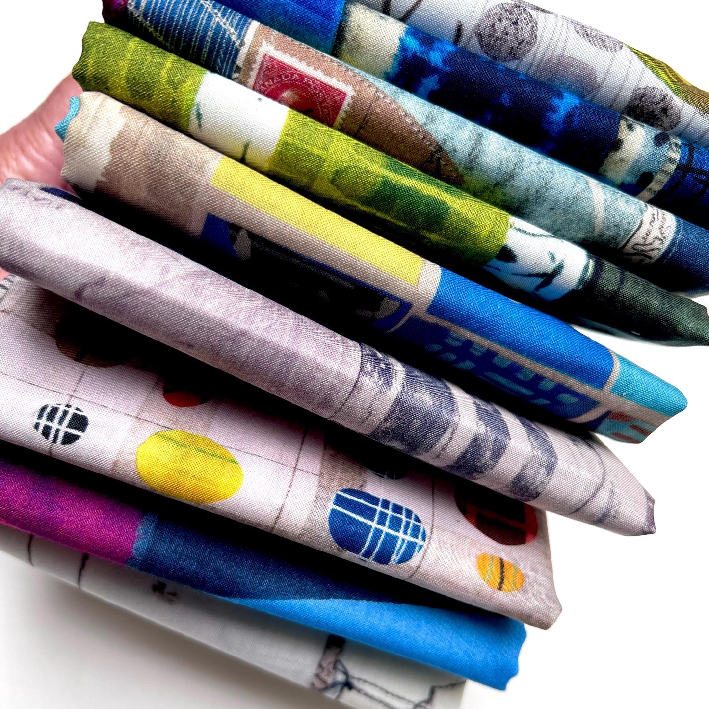 no.2 Nine large end cuts Marcia Derse fabrics bundle Windham Fabrics quilting cotton
