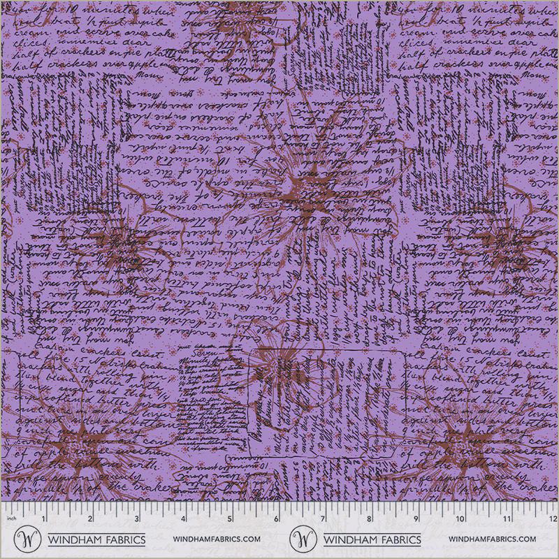 Winding Road fabric Directions Lilac Natalie Barnes Windham Fabrics BTHY Quilting Cotton
