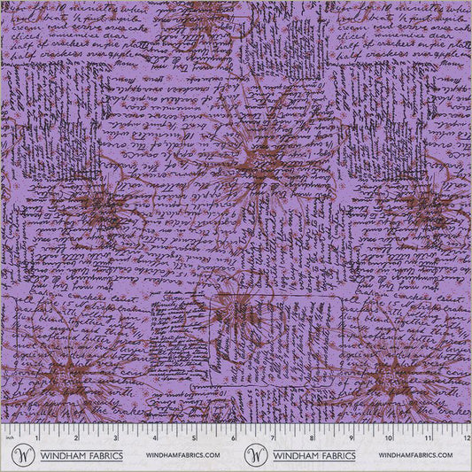 Winding Road fabric Directions Lilac Natalie Barnes Windham Fabrics BTHY Quilting Cotton