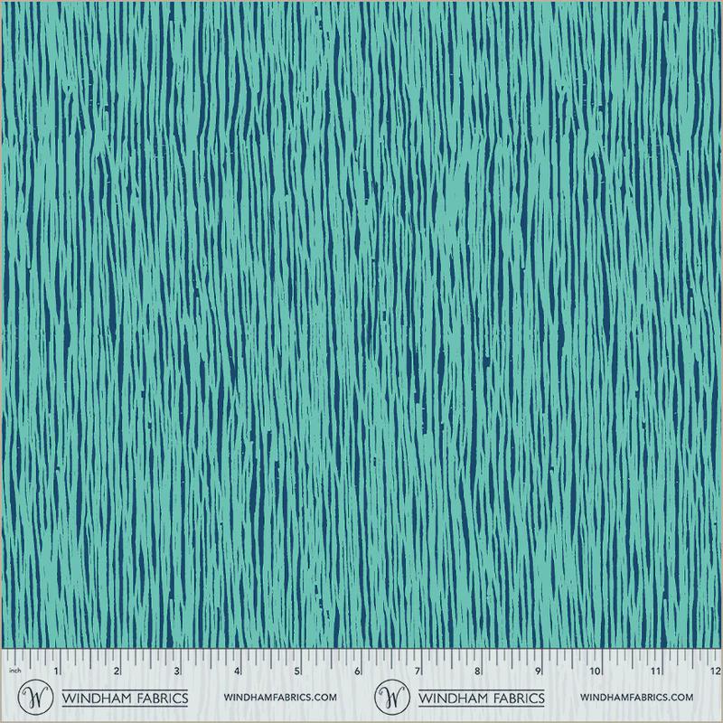 Winding Road fabric Teal Grasses Natalie Barnes Windham Fabrics BTHY Quilting Cotton