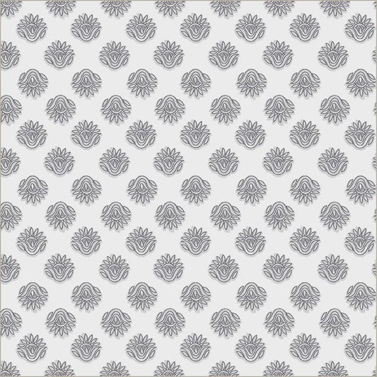 Winding Road fabric Black and White Lotus Natalie Barnes Windham Fabrics BTHY Quilting Cotton