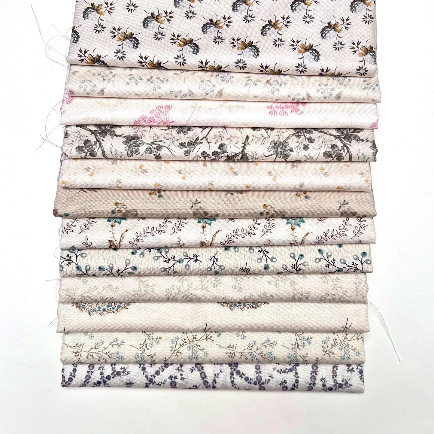 Laundry Baskets fabrics Low Volume fat quarter bundle quilting cotton Edyta Sitar