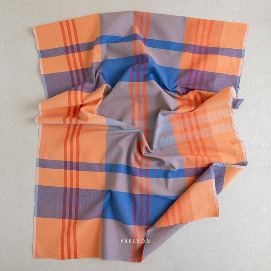 FABLEISM Lumiere House Dress Fabric in Meriweather 55 wide woven plaid cotton fabrics