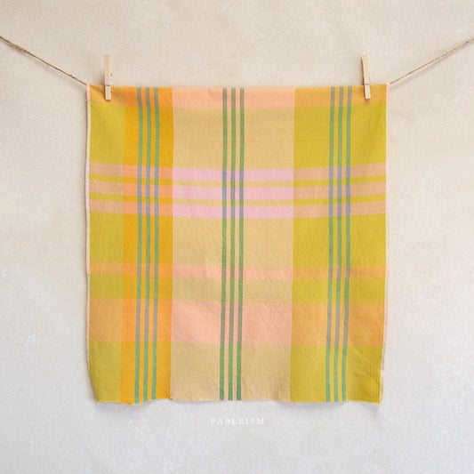 FABLEISM Lumiere House Dress Fabric in Retrograde 55 wide woven plaid cotton fabrics