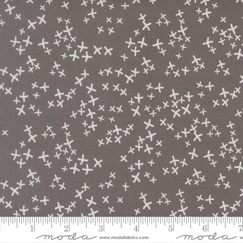 NEW Mira fabric Realm by Zen Chic Dark Grey Graphite modern BTHY quilting cotton