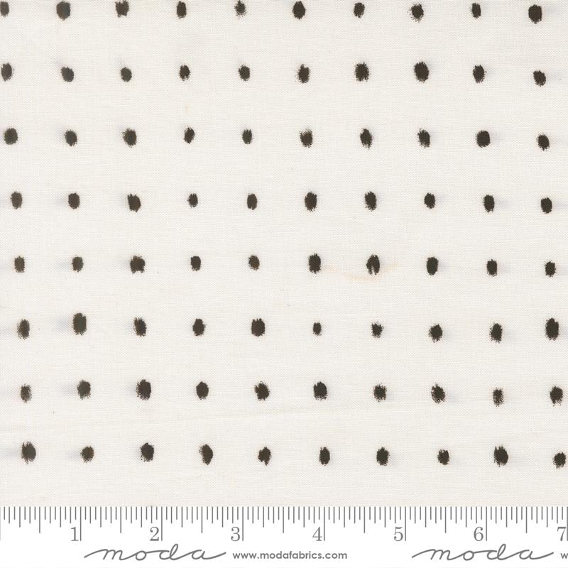 NEW Zen Chic Mira fabric BTHY Pure Pearl Black and white polka dot Moda quilting cotton